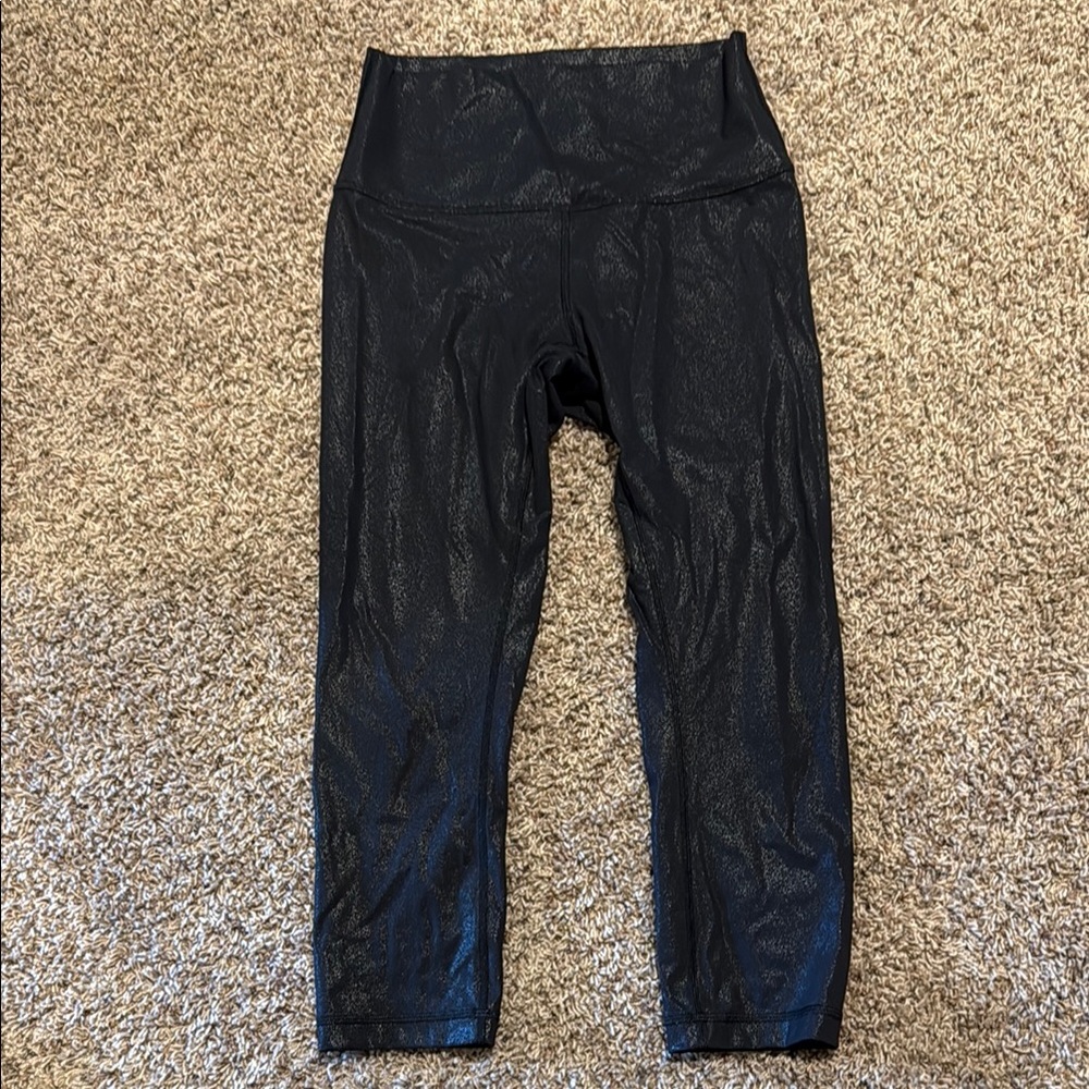 Black Shimmer Leggings
